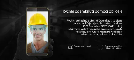 iGET BLACKVIEW GBV5500 Pro Yellow gallery 20