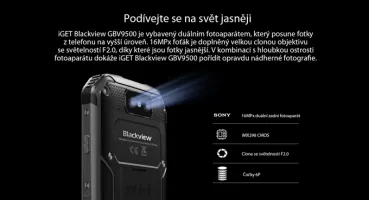 iGET BLACKVIEW GBV9500 Black gallery 22