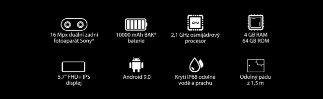 iGET BLACKVIEW GBV9500 Plus Black gallery 15