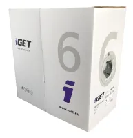 Síťový kabel iGET CAT6 UTP PVC Eca 305m/box